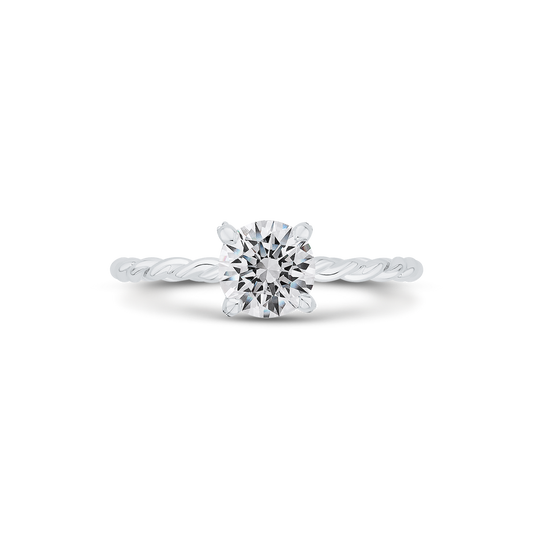 Diamond Engagement Ring in 14K White Gold (Semi-Mount)