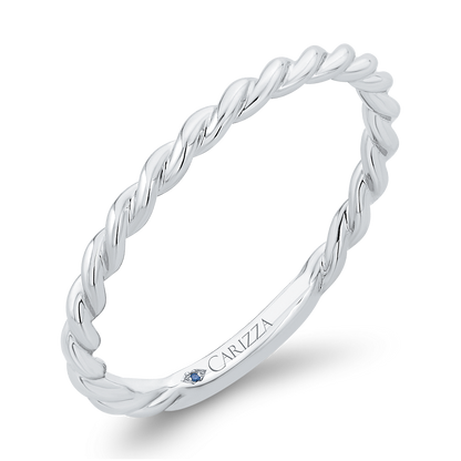 Plain Wedding Band in 14K White Gold