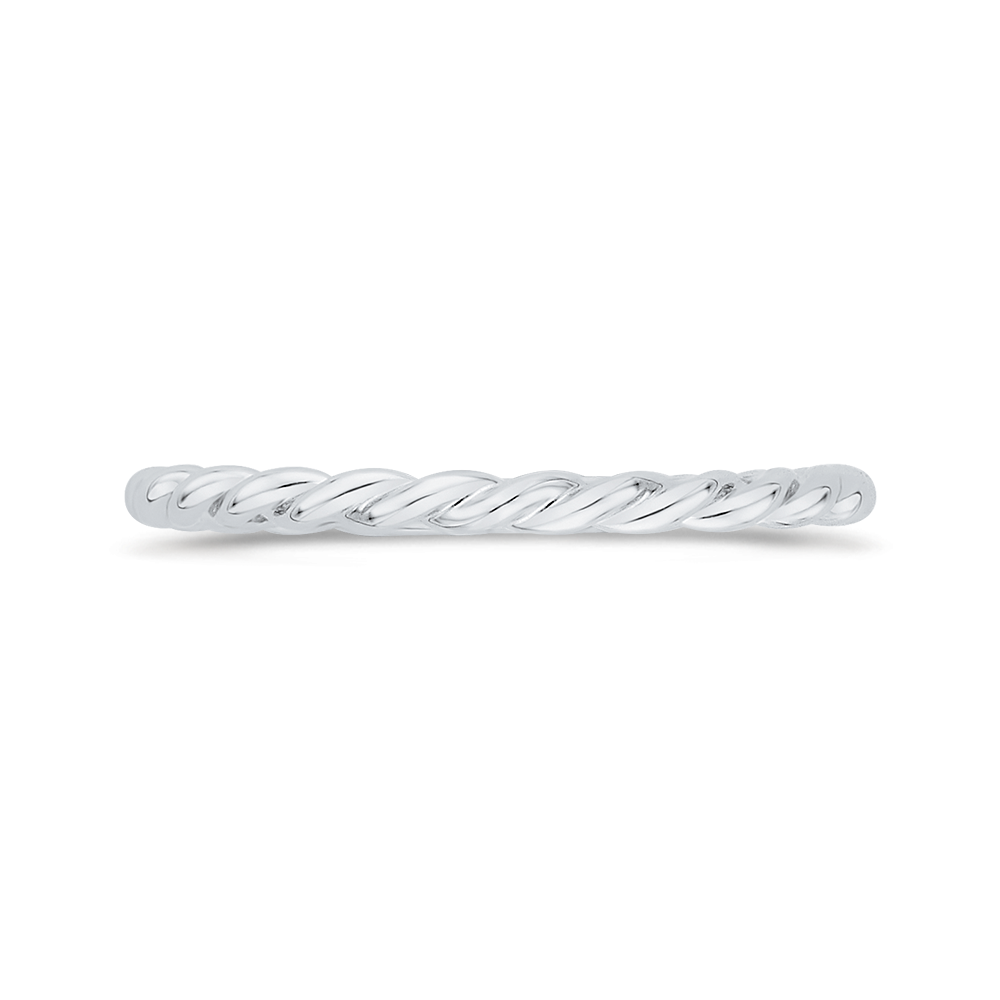 Plain Wedding Band in 14K White Gold