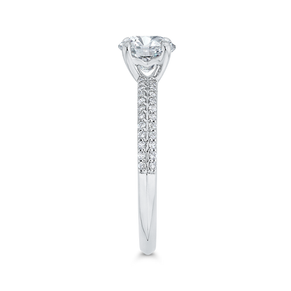 Diamond Engagement Ring in 14K White Gold (Semi-Mount)