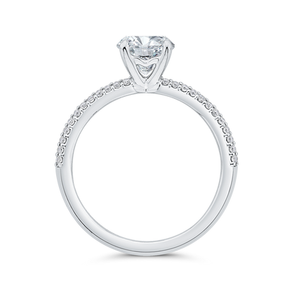 Diamond Engagement Ring in 14K White Gold (Semi-Mount)