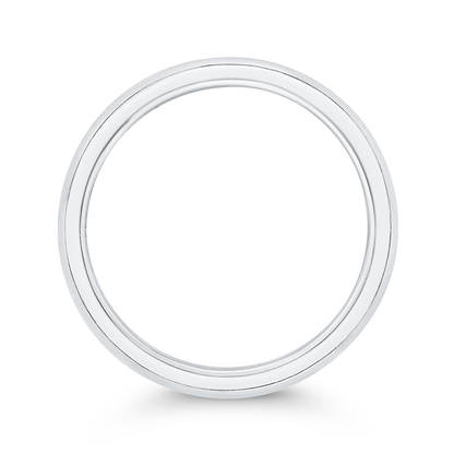 Plain Wedding Band in 14K White Gold