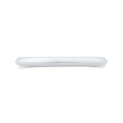 Plain Wedding Band in 14K White Gold