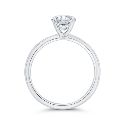 Solitaire Engagement Ring in 14K White Gold (Semi-Mount)