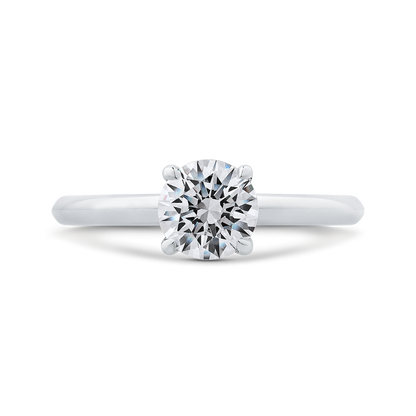 Solitaire Engagement Ring in 14K White Gold (Semi-Mount)