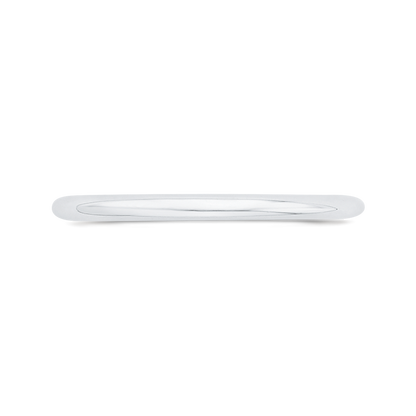 Plain Wedding Band in 14K White Gold
