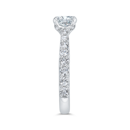 Diamond Engagement Ring in 14K White Gold (Semi-Mount)