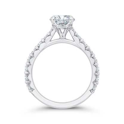 Diamond Engagement Ring in 14K White Gold (Semi-Mount)