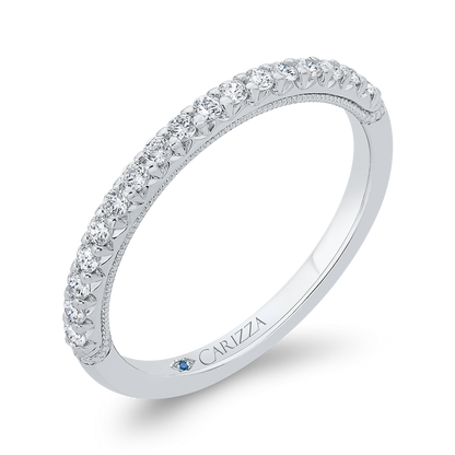 Diamond Wedding Band in 14K White Gold