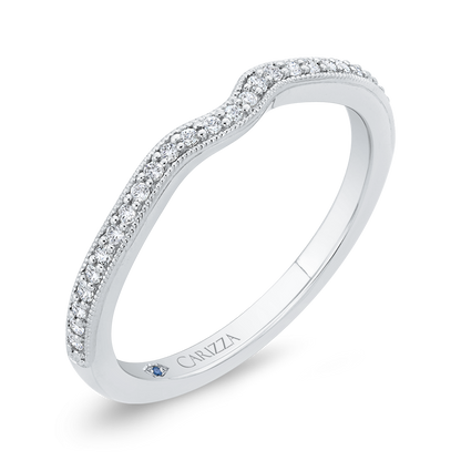 Diamond Wedding Band in 14K White Gold