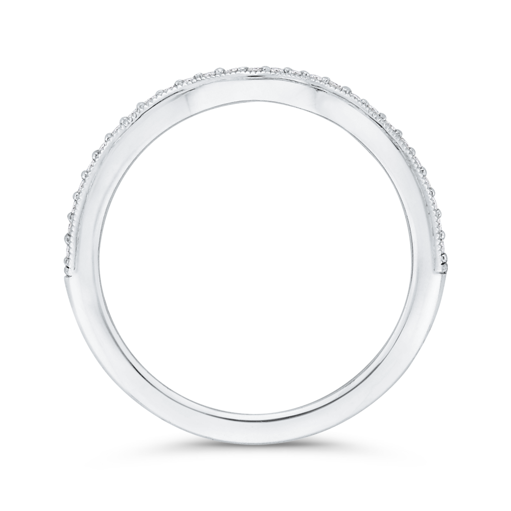 Diamond Wedding Band in 14K White Gold