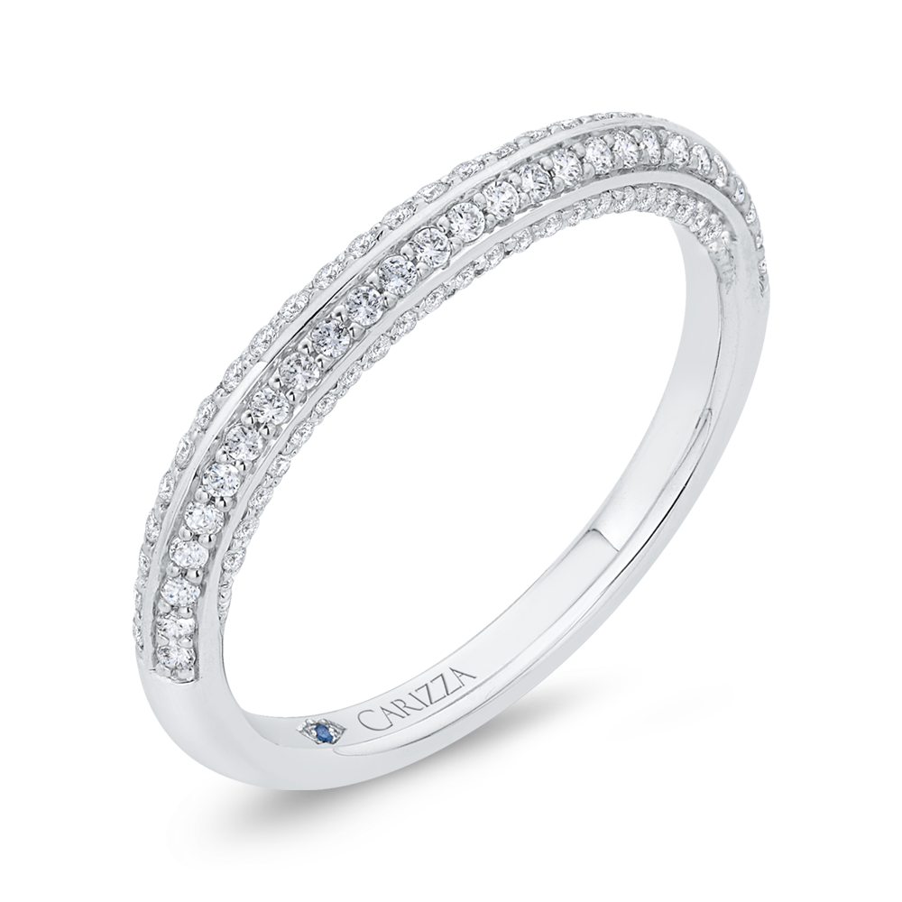 Diamond Wedding Band in 14K White Gold
