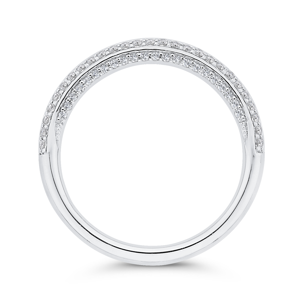 Diamond Wedding Band in 14K White Gold