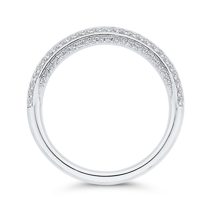 Diamond Wedding Band in 14K White Gold