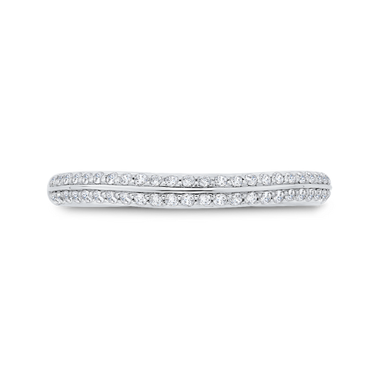 Diamond Wedding Band in 14K White Gold