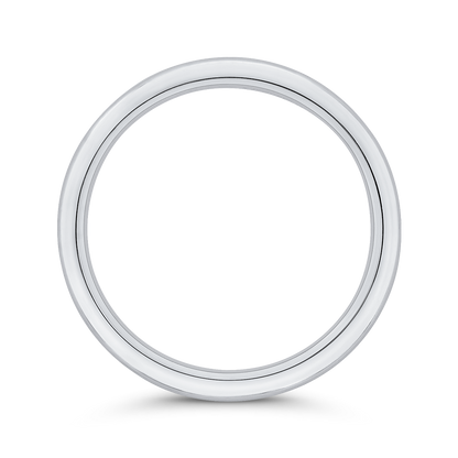 Plain Wedding Band in 14K White Gold