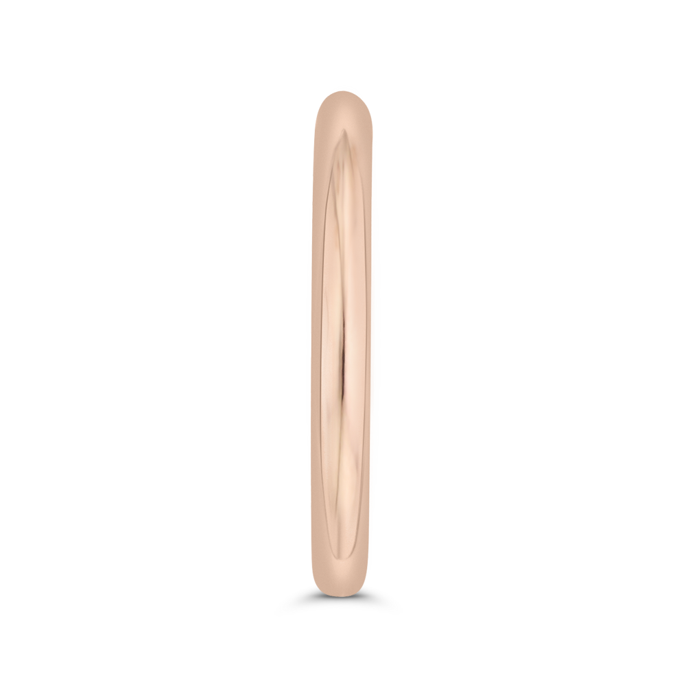 Plain Wedding Band in 14K Rose Gold