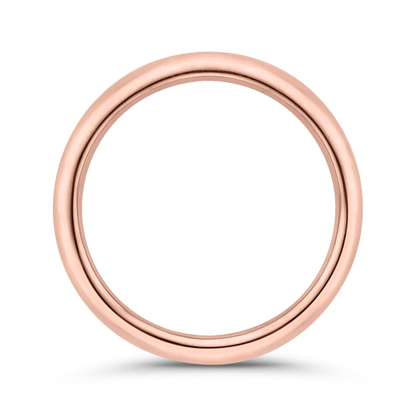 Plain Wedding Band in 14K Rose Gold