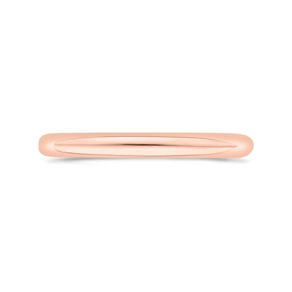 Plain Wedding Band in 14K Rose Gold