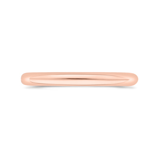 Plain Wedding Band in 14K Rose Gold