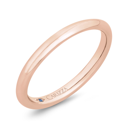 Plain Wedding Band in 14K Rose Gold