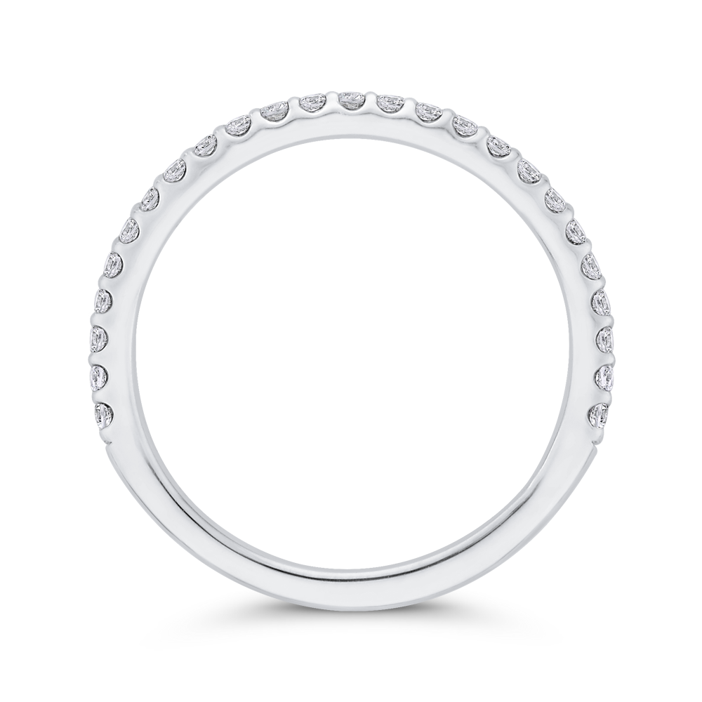 Diamond Wedding Band in 14K White Gold