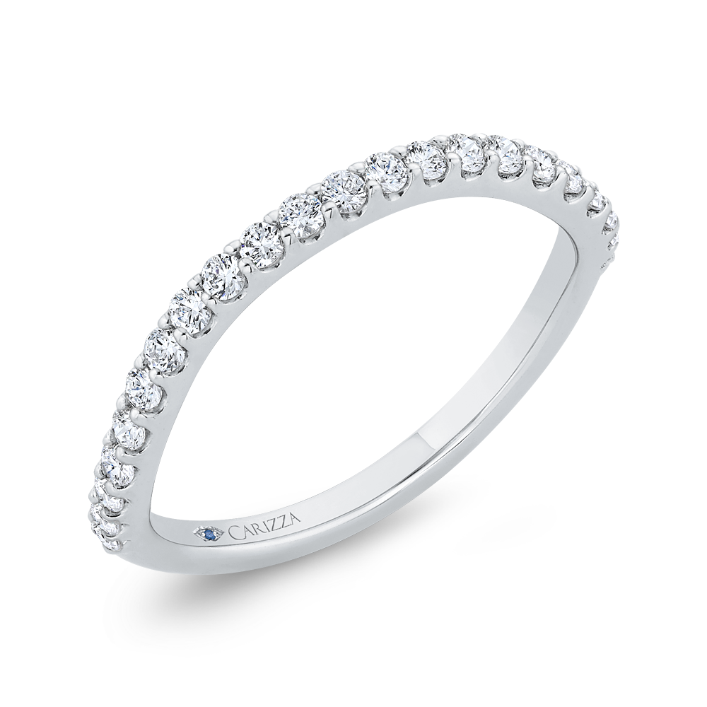 Diamond Wedding Band in 14K White Gold
