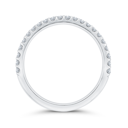 Diamond Wedding Band in 14K White Gold