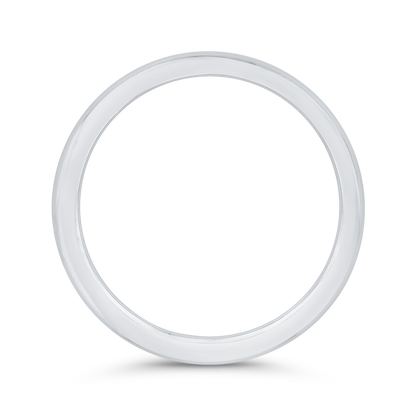Plain Wedding Band in 14K White Gold