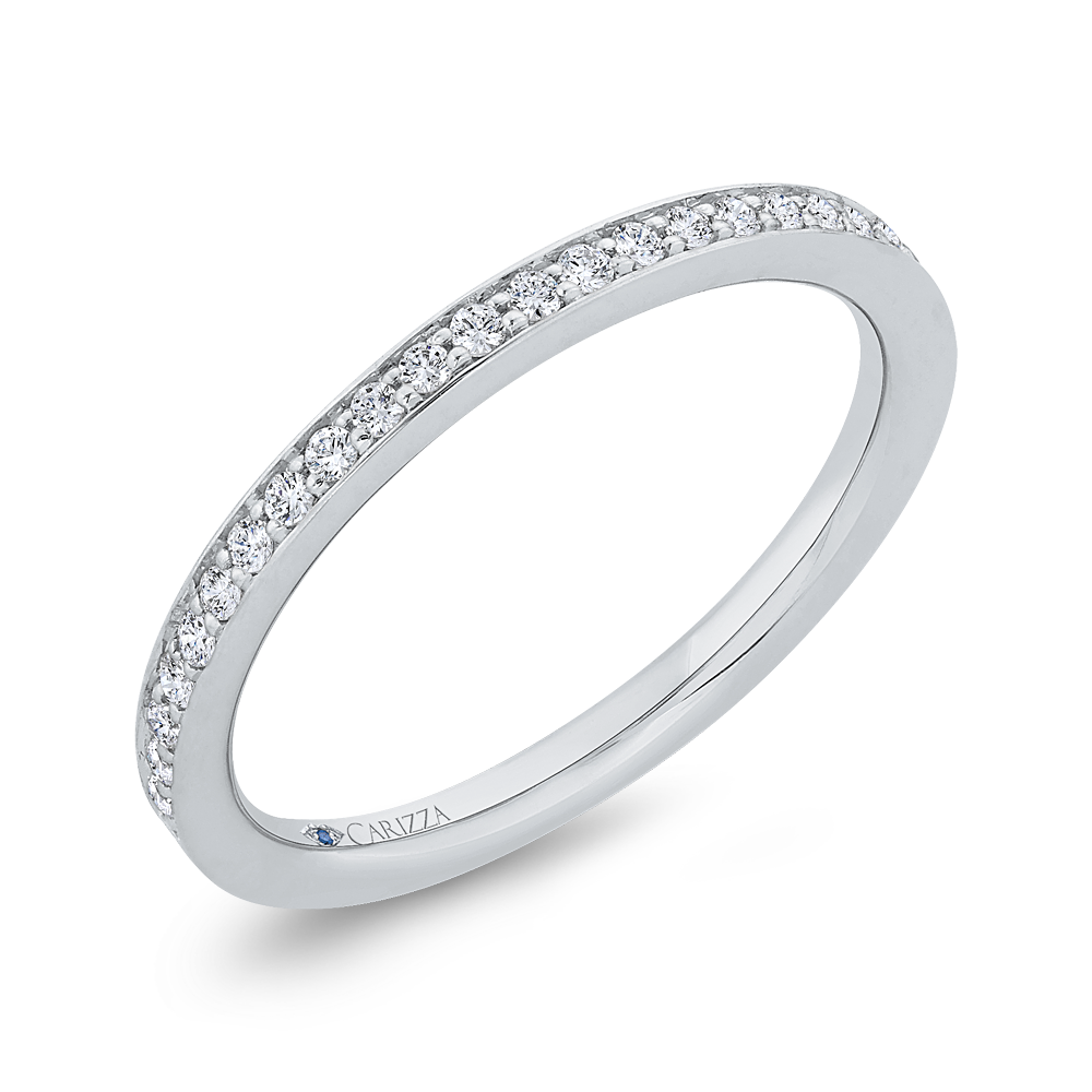 Diamond Wedding Band in 14K White Gold