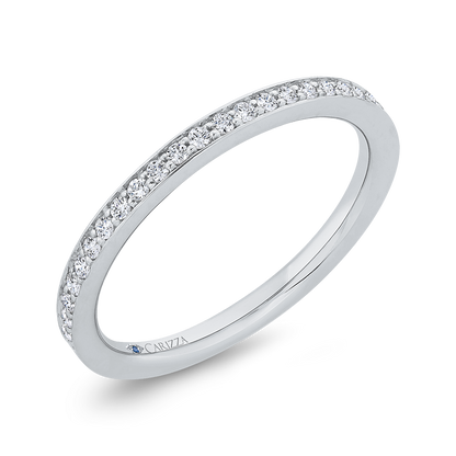 Diamond Wedding Band in 14K White Gold