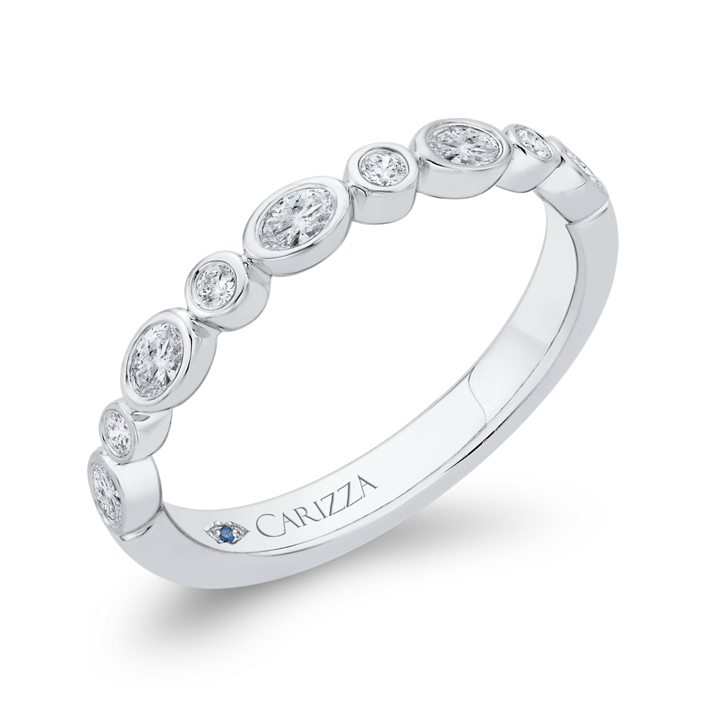 Diamond Wedding Band in 14K White Gold