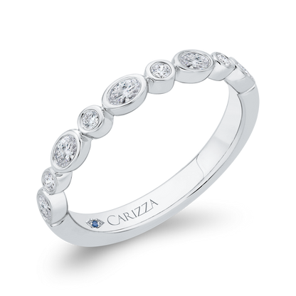 Diamond Wedding Band in 14K White Gold