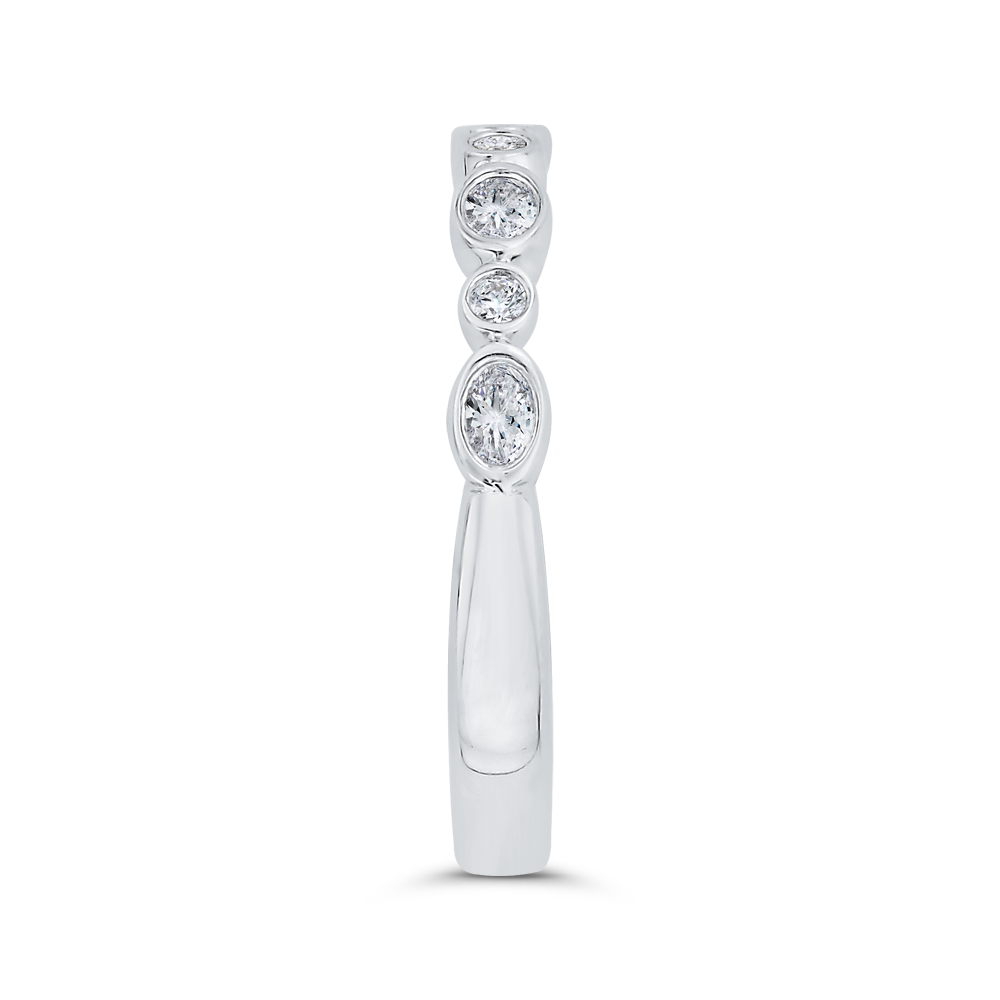 Diamond Wedding Band in 14K White Gold