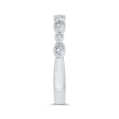 Diamond Wedding Band in 14K White Gold