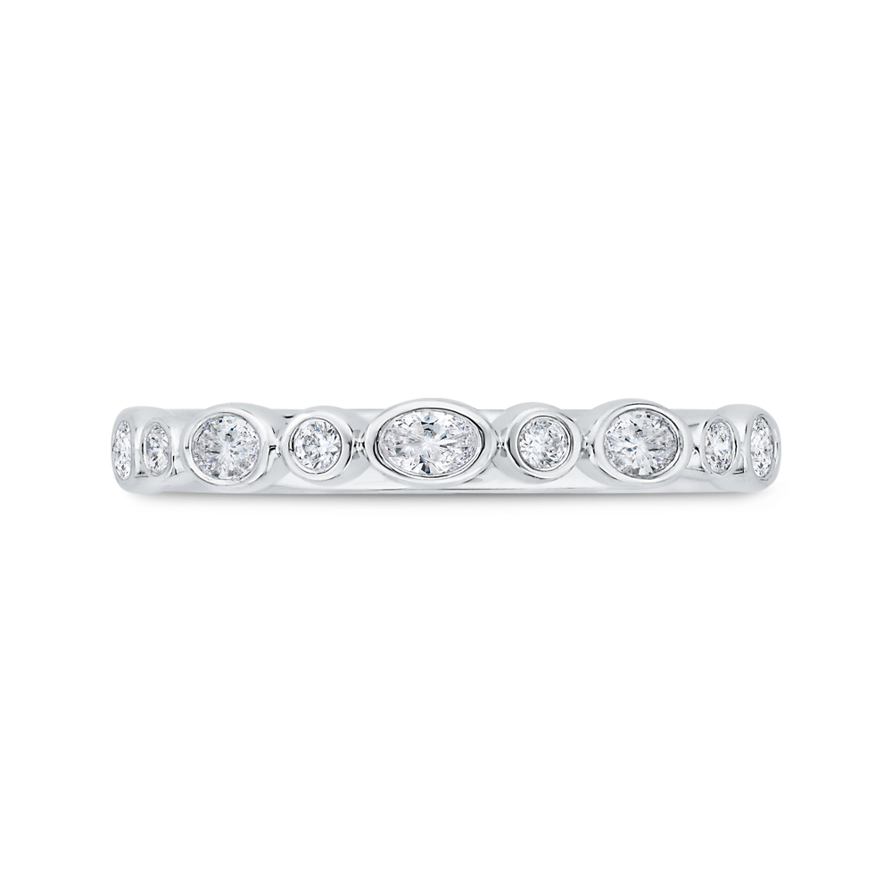 Diamond Wedding Band in 14K White Gold