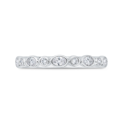 Diamond Wedding Band in 14K White Gold