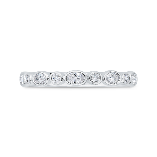 Diamond Wedding Band in 14K White Gold
