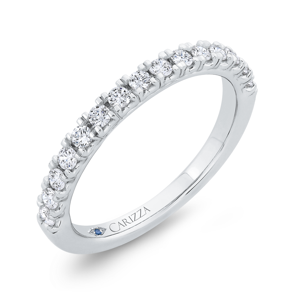 Diamond Wedding Band in 14K White Gold