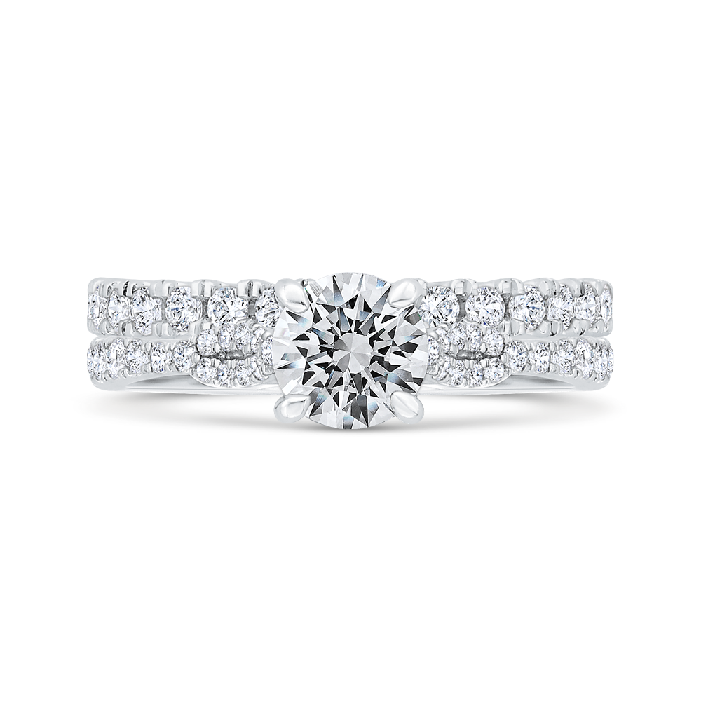 Diamond Engagement Ring in 14K White Gold (Semi-Mount)