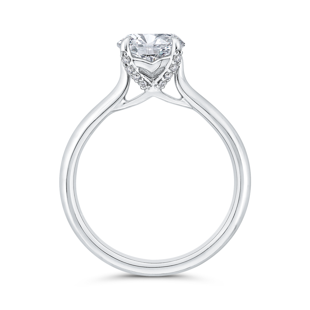 Diamond Engagement Ring in 14K White Gold (Semi-Mount)