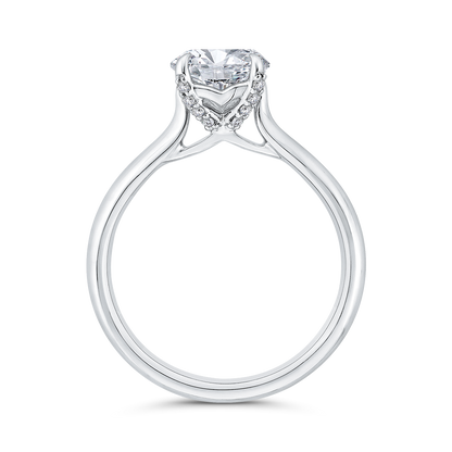 Diamond Engagement Ring in 14K White Gold (Semi-Mount)