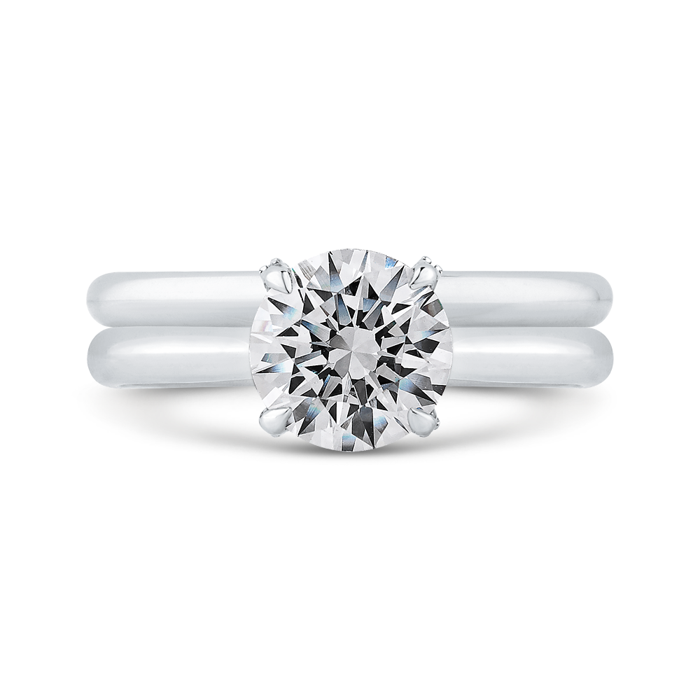 Diamond Engagement Ring in 14K White Gold (Semi-Mount)