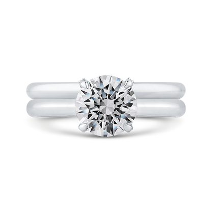 Diamond Engagement Ring in 14K White Gold (Semi-Mount)