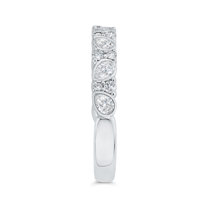 Diamond Wedding Band in 14K White Gold