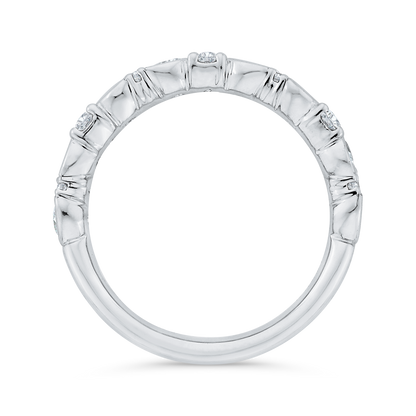 Diamond Wedding Band in 14K White Gold