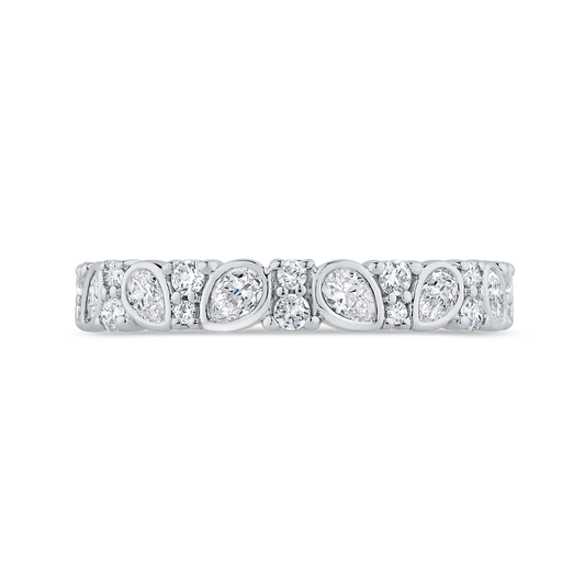 Diamond Wedding Band in 14K White Gold