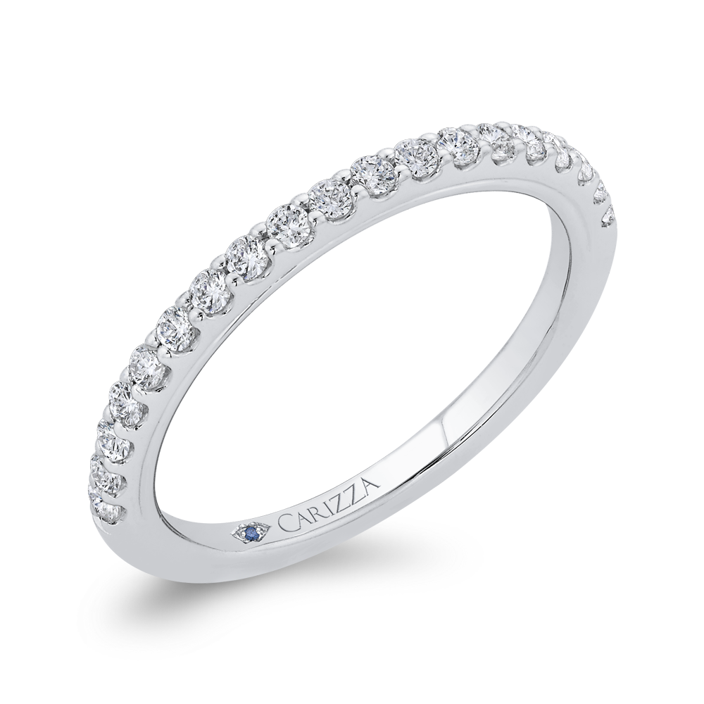 Diamond Wedding Band in 14K White Gold