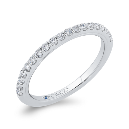 Diamond Wedding Band in 14K White Gold