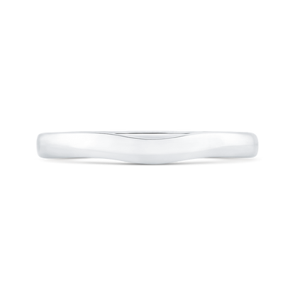 Plain Wedding Band in 14K White Gold